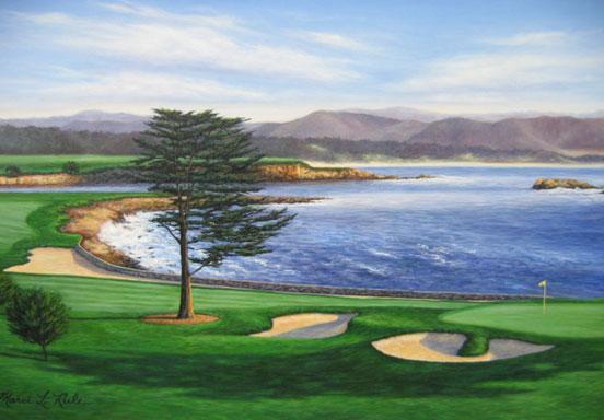 Pebble Beach 18th Hole Marci Rule Pebble Beach 18th Hole Marci Rule